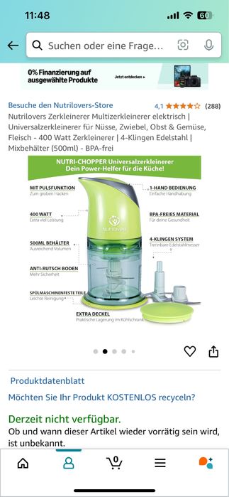 Чопър Nutrilovers 400 Watt