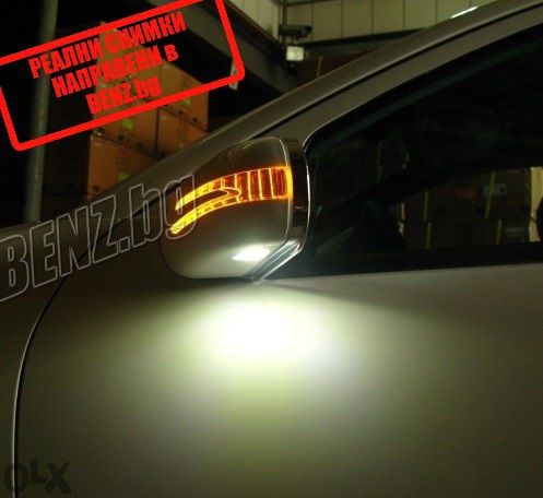LED капаци за огледала, решетка, Мерцедес W202 C-class