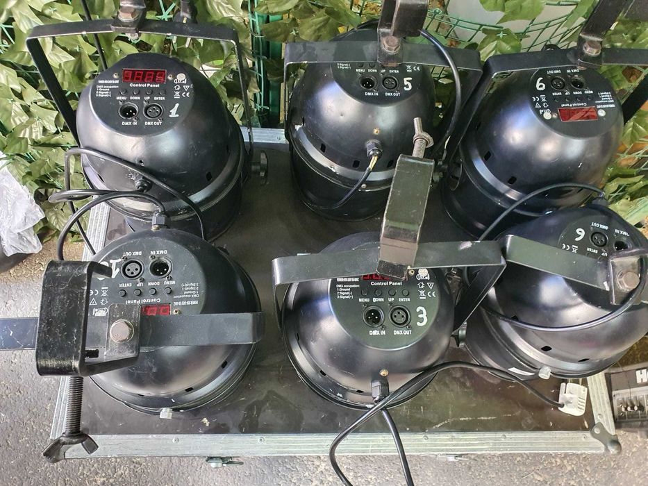 Par LED exterior 10 buc + case