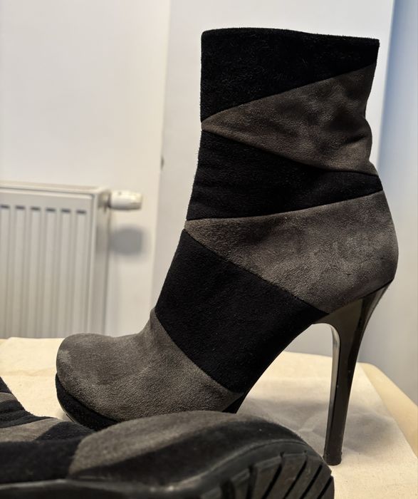 Botine din piele intoarsa nr 38/5-39