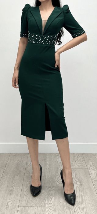 Rochie verde eleganta