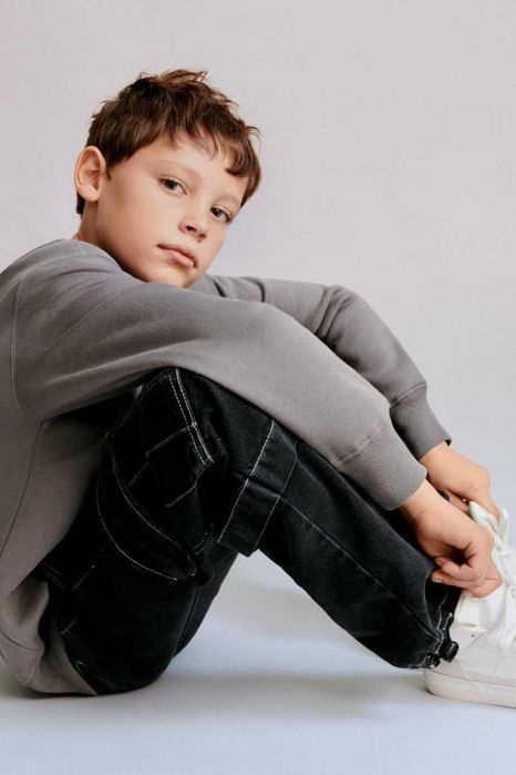 Джинсы-джогеры Zara 13-14 лет плотные  свободного кроя. Оригинал