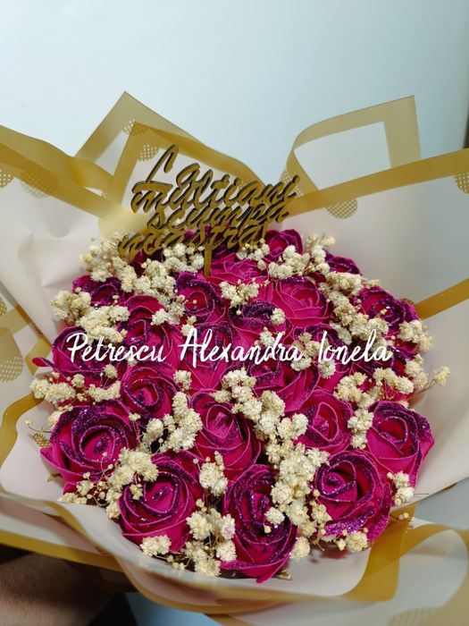 Buchete trandafiri sapun