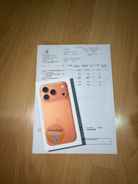 iPhone 17 Pro Nou Sigilat Factura Garantie 256 GB