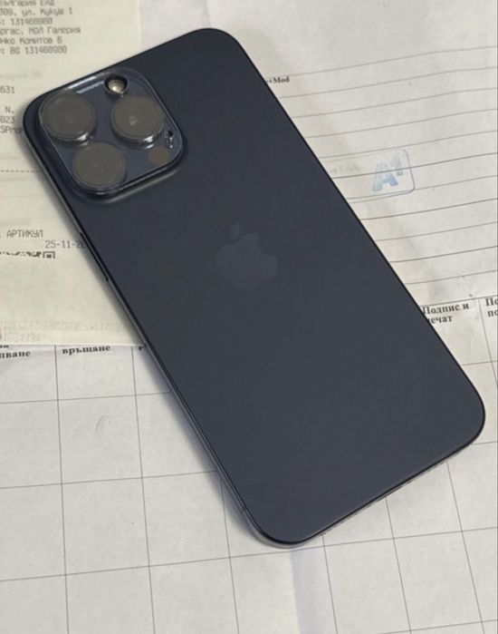 КАТО НОВ 256GB iPhone 15 Pro Max A1 Гаранция 2025 Blue | Син