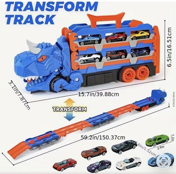 Детски комплект "Динозавър камион с колички"