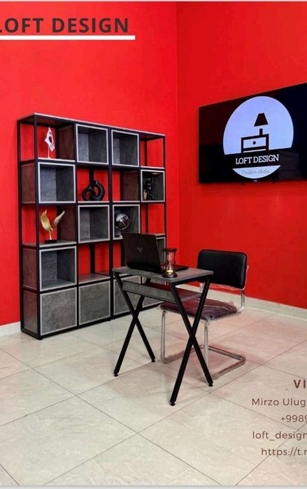 Stellaj, shkaf, polka, svetochnitsa, javon loft mebellar Samarqand meb