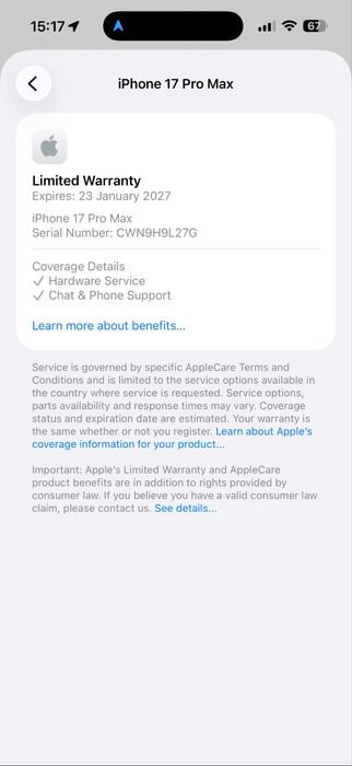НОВ! *ЛИЗИНГ* iPhone 17 Pro Max 256Gb Silver Гаранция