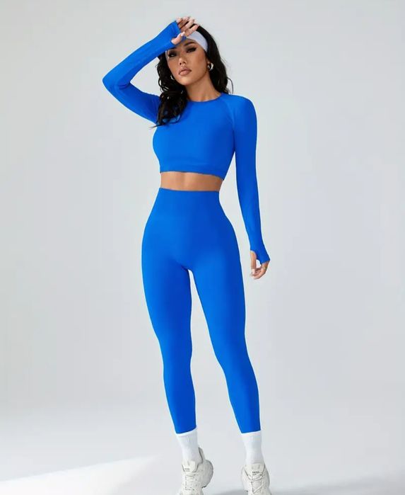 Дамски оформящ комплект - син