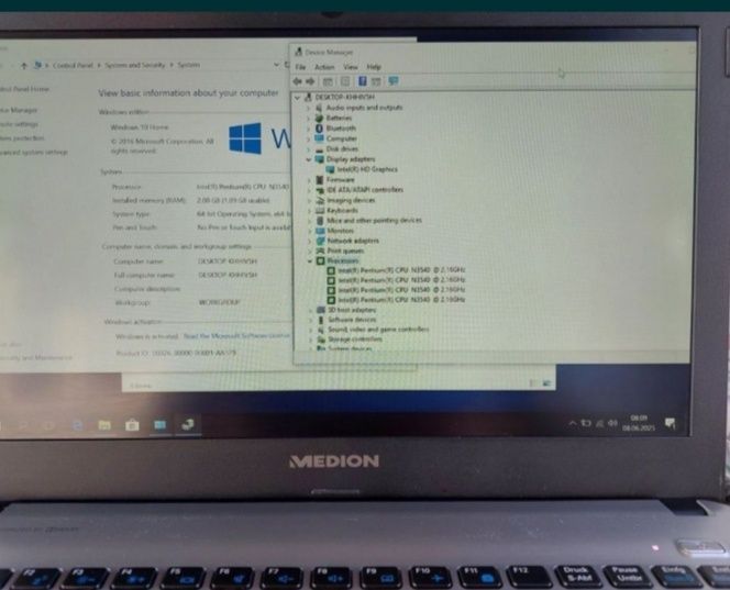 Laptop Medion Akoya Celeron