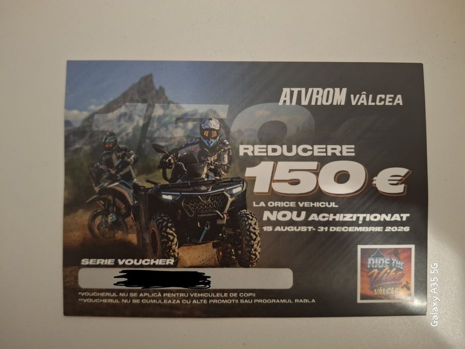 Voucher 150€ ATVROM Vâlcea