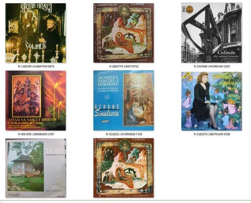 Discuri Vinyl Romanesti Muzica Colinde de Craciun Hrusca Cor Madrigal Romanian Carols Sufletul Golanilor Electrecord Povesti Povestiri Basme Teatru