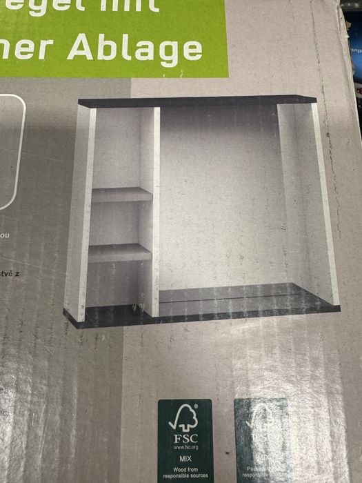 Oglinda baie cu rafturi 65/72/20 cm