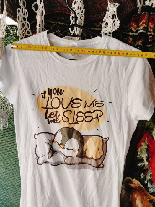 Tricou damă Gildan Softstyle Ring Spun "If You Love Me Let Me Sleep", mărimea M