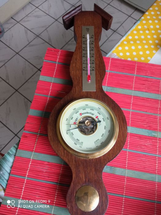 Немска метеорологична станция, барометър,термометър.,