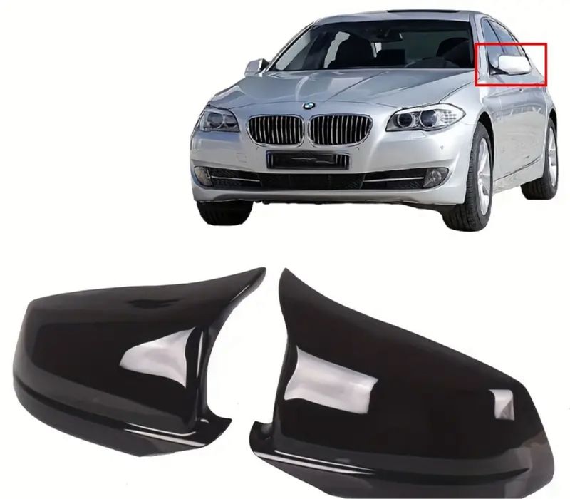 Капаци за огледала  черен лак за БМВ Ф10 Ф11 BMWF10 F11