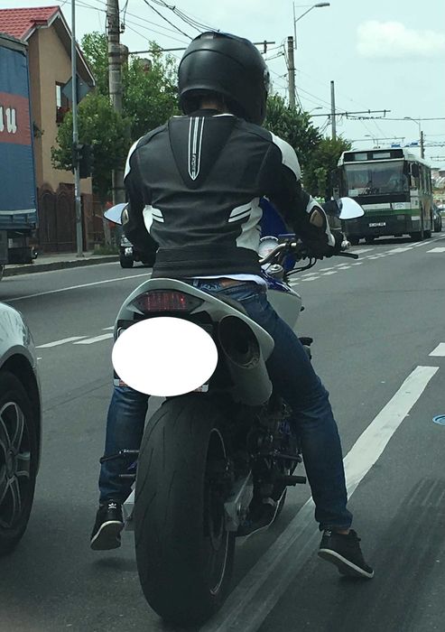 Geacă moto din piele naturală Büse