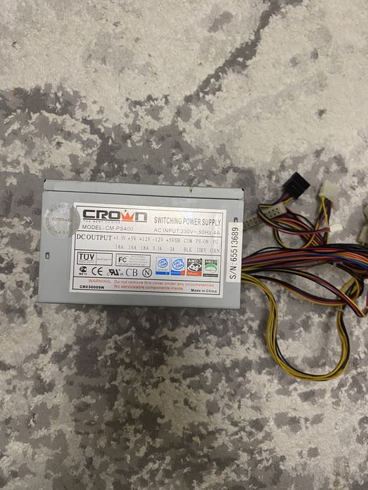 Продам Блок питания Crown 400W рабочий