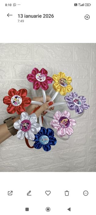 Coronițe din saten elastic
