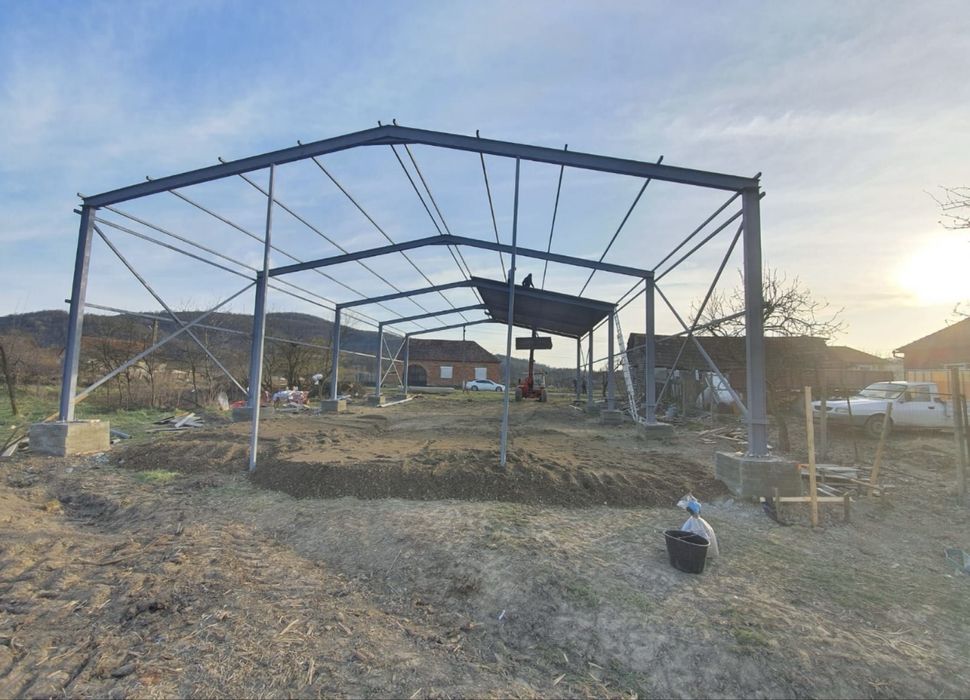 Vand hala metalica de 10 m x20 m x4 m si alte dimesiuni la comanda