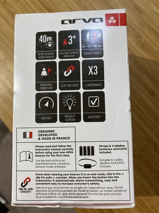 Evo4 si Evo 5 detector de Avalansa