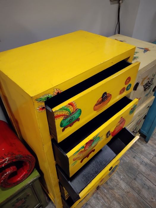 Тумба- комод жёлтая