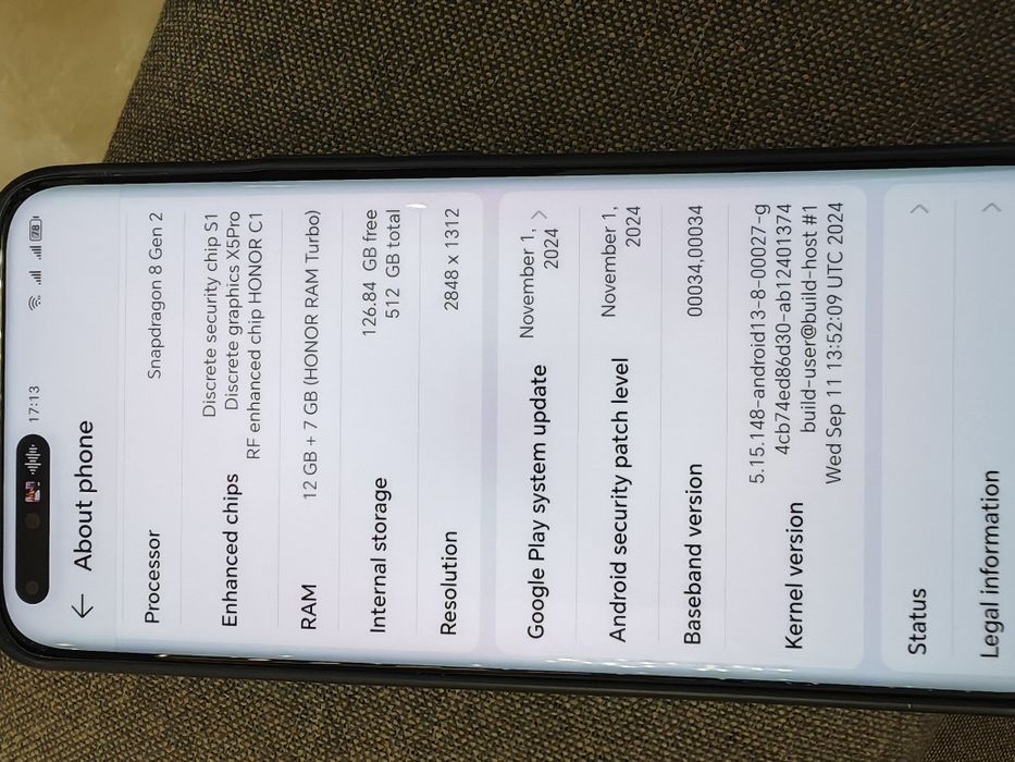 Honor magic 5 pro 12gb/512gb