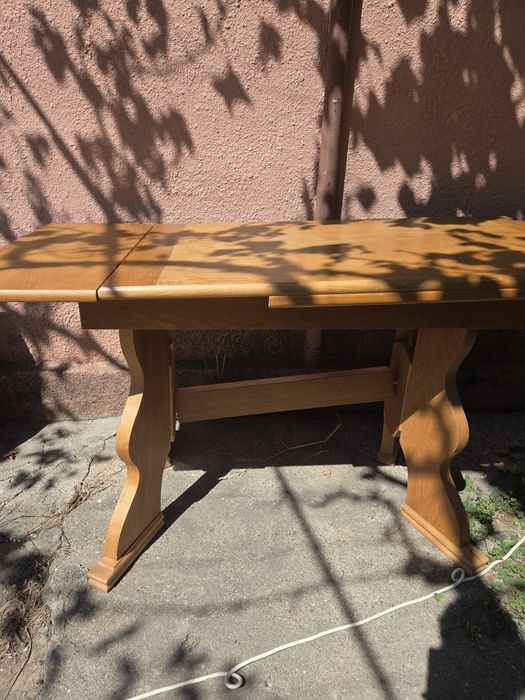 Masa lemn stejar masiv extensibila 8 persoane