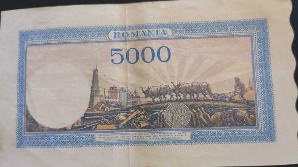 Bancnota 5000 lei 1943