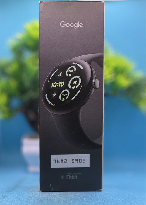 НОВ!!! Смарт часовник Google Pixel Watch 3, 45 мм, Obsidian