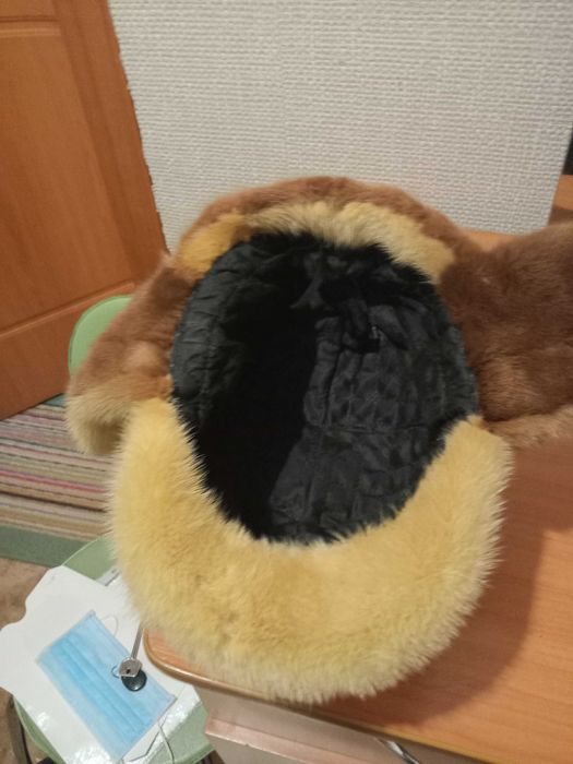 Шапка норковая теплая