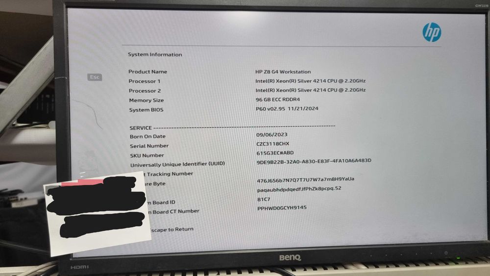 HP Z8 G4 Workstation | 2x Xeon (24C/48T) | 96GB RAM | RTX 3070 | 1TB NVMe