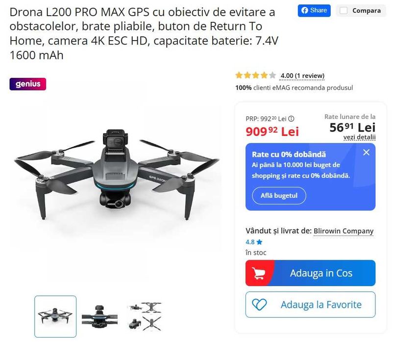 Vand drona L200 Pro Max