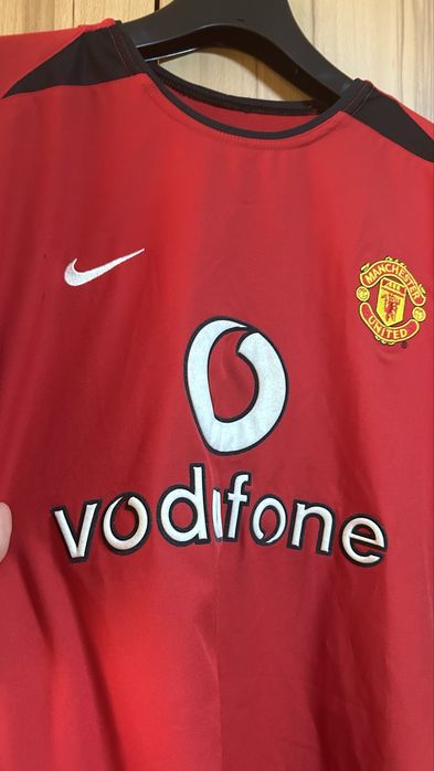 Tricou Retro Nike Fotbal Manchester United Home Jersey 2002/2004 Vodafone