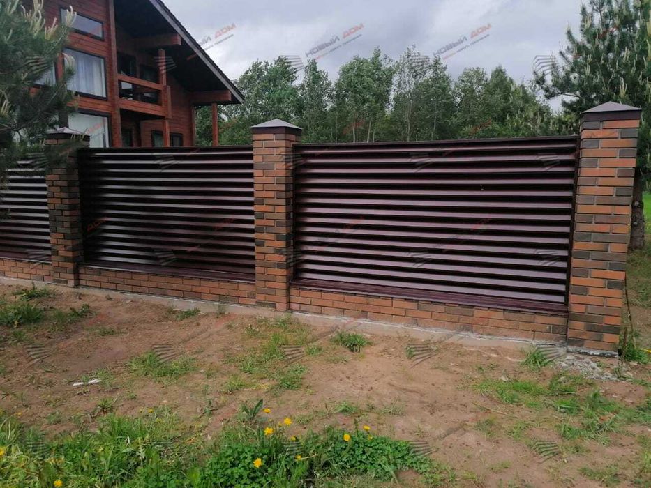 Забор жалюзи еврожалюзи