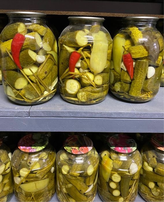 Соленные огурцы помидоры варенье