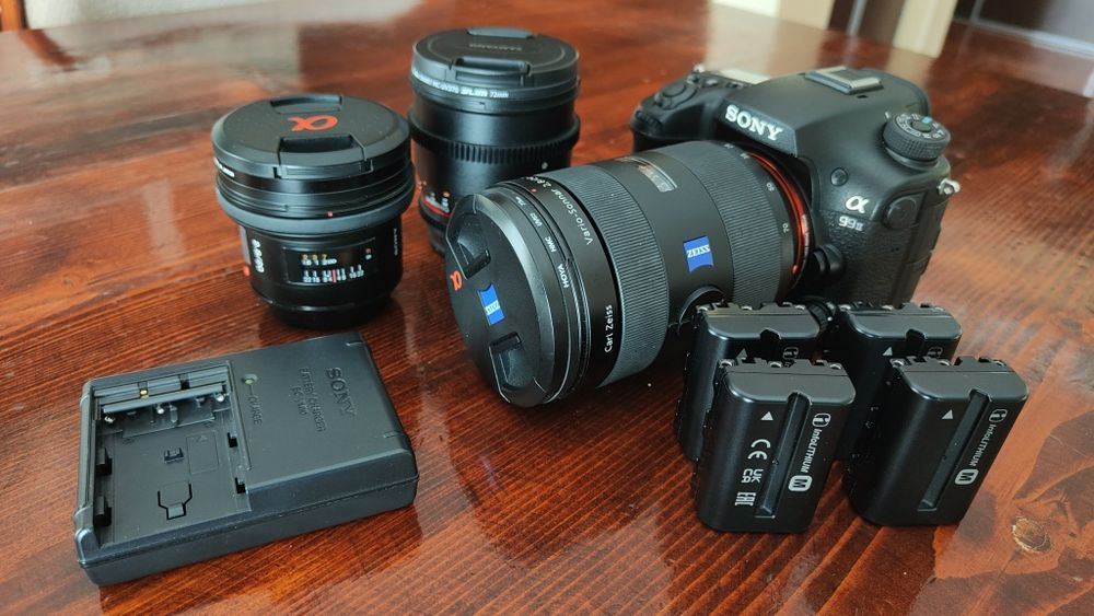 Pachet Sony a99 II full frame + Obiective