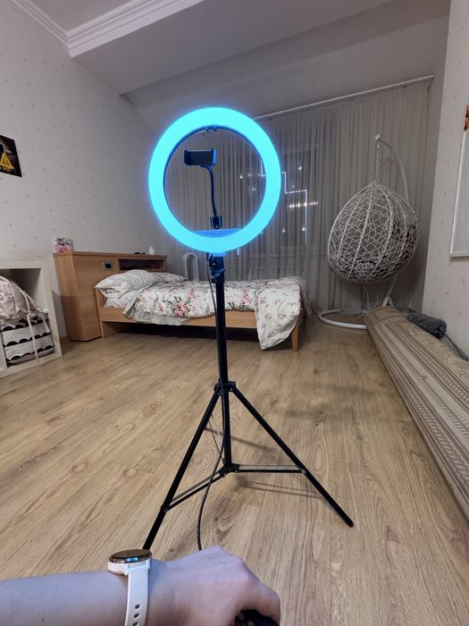 Селфи лампа и держатель для телефона