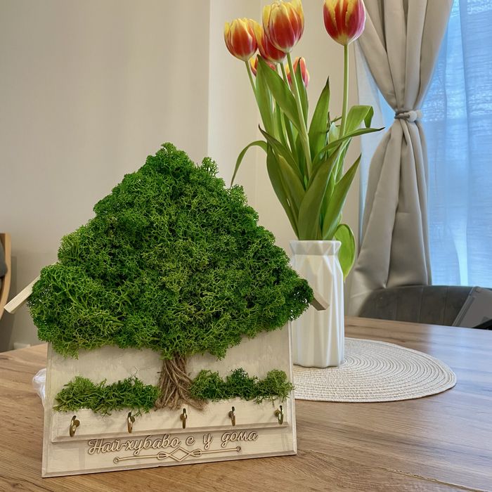 Картини и часовници със скандинавски мъх