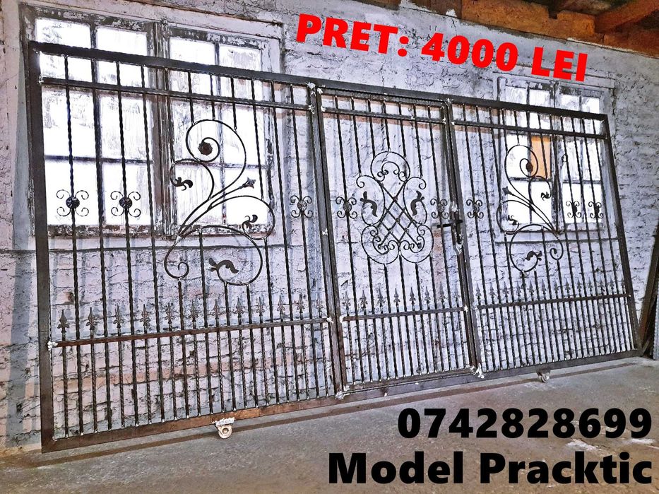 OFERTĂ! Porti Din 100% Fier Forjat Si Tabla Traforata De Vanzare