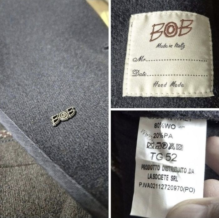 Palton Lux Excepțional BoB (Made in Italy) Bărbați - Lână Premium - 52