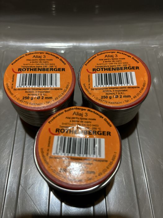 Fludor rothemberger   - 250 g  rola  2 si 3 mm