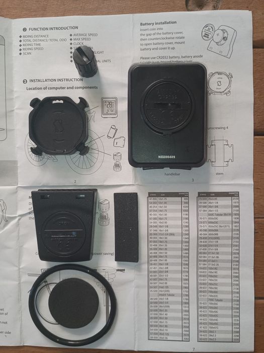 Vând ciclocomputer wireless  B Force 12