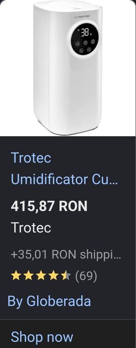 Umidificator ultrasunete trotec b7E