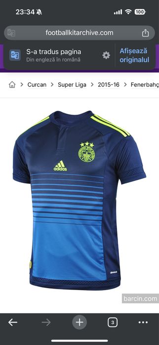 Tricou unicat Van Persie Fenerbahce