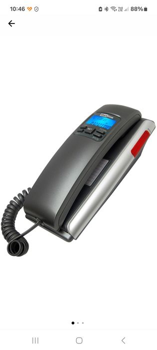 Telefon cu fir MaxCom KXT400, Grey