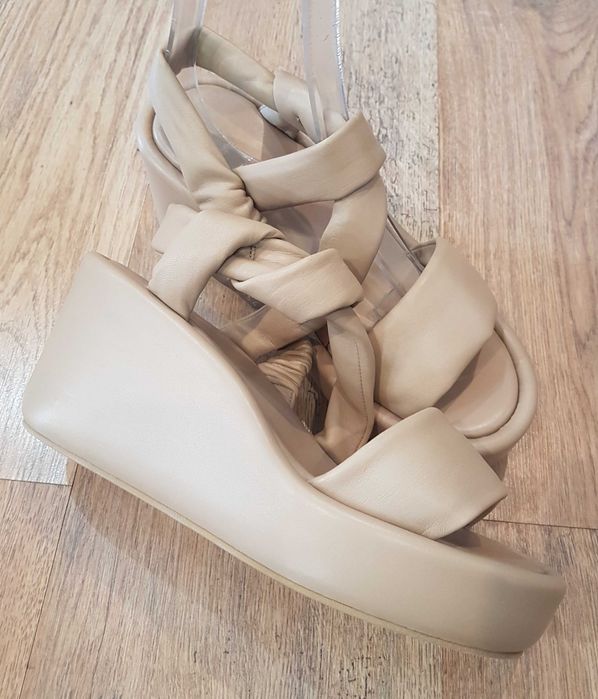 Sandale lux CLERGERIE PARIS noi piele naturala premium superbe 40