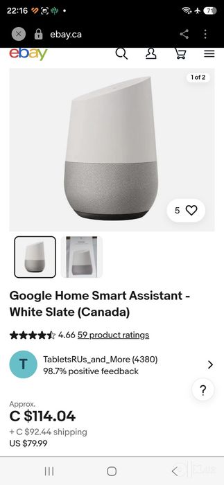 Google home assistant оргинал умный колонка