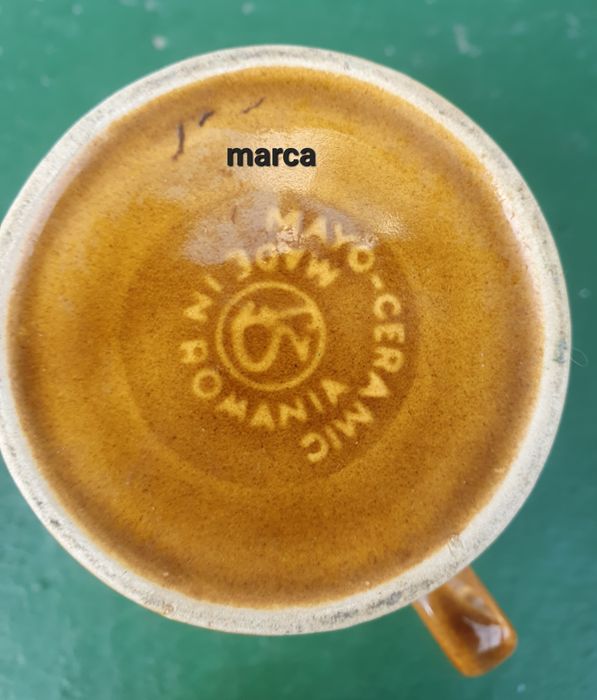 Set cesti cafea/ceramica maro