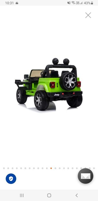 Masina copil Jeep Wrangler verde